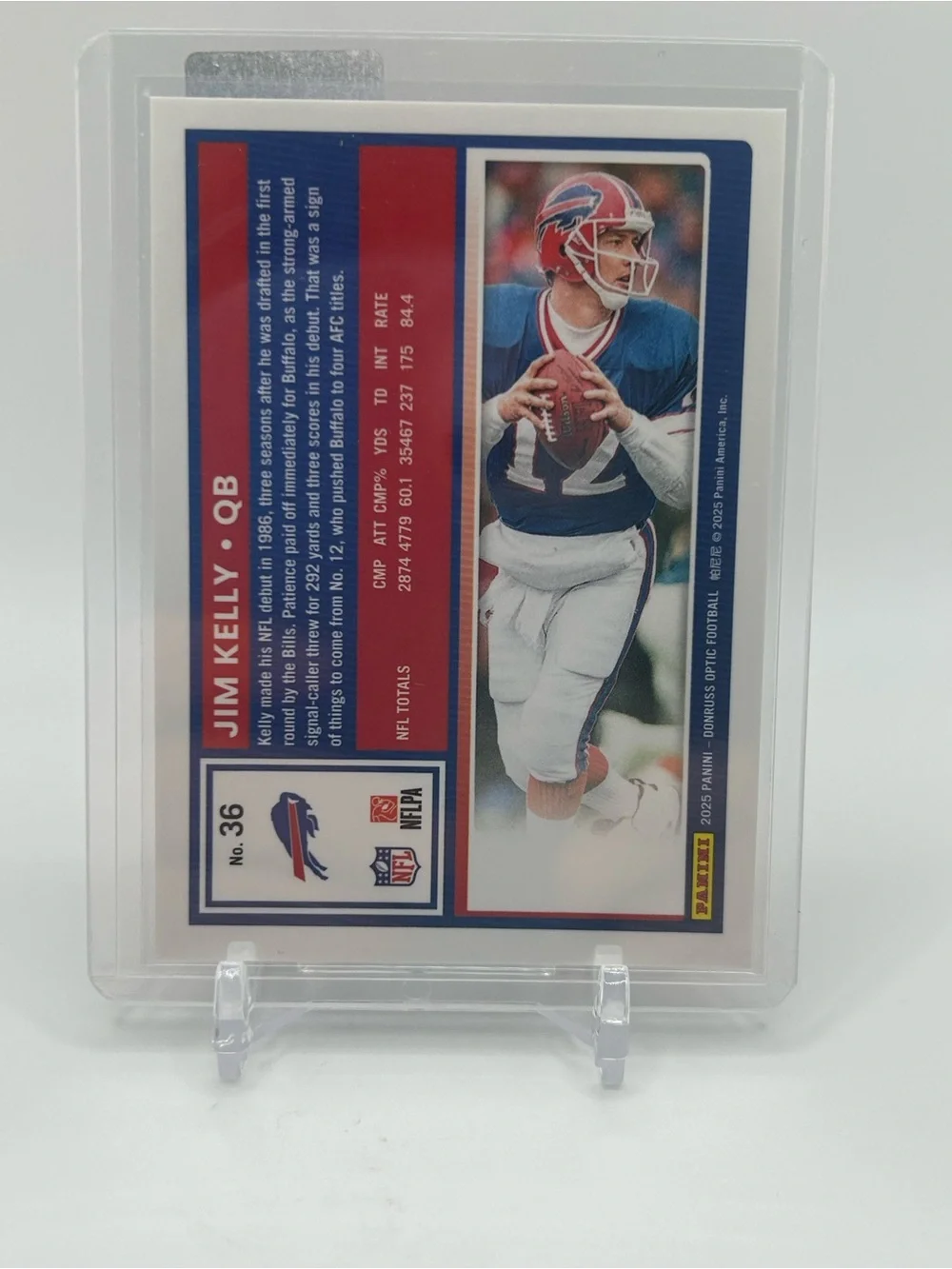 Jim Kelly Buffalo Bills Football Card 🏈